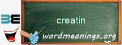 WordMeaning blackboard for creatin